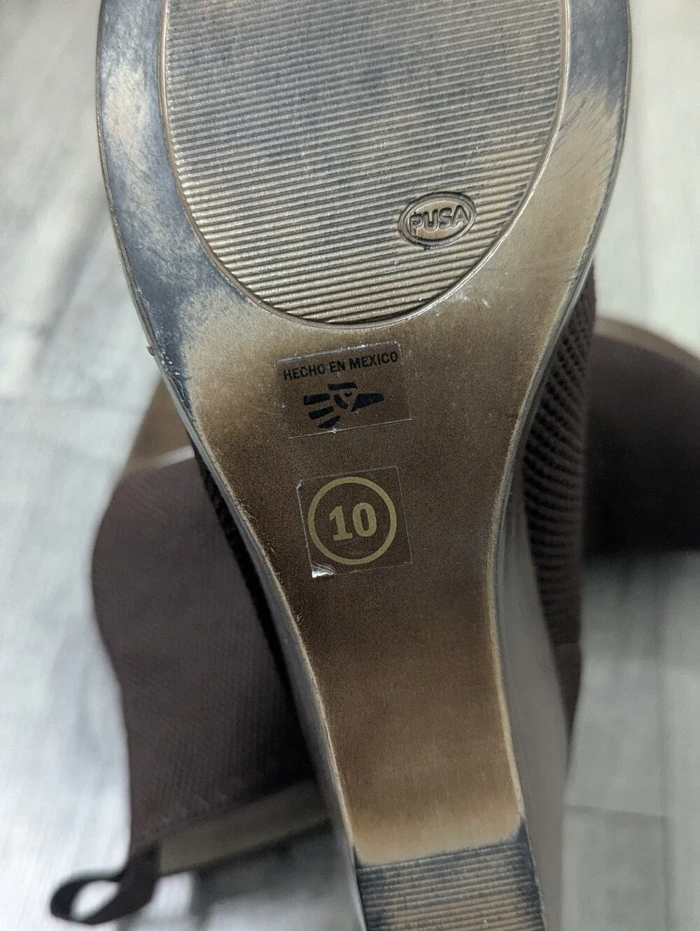 Charleston Shoe Co. Brown Wedge Heel Boots